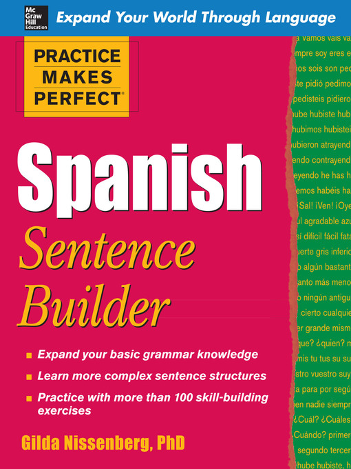 Title details for Spanish Sentence Builder by Gilda Nissenberg - Wait list